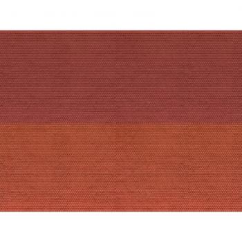 Noch N 56970 3D Kartonplatte  Biberschwanz Rot