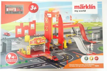 Märklin my world 72219 Feuerwehr Station mit Licht- und Soundfunktion