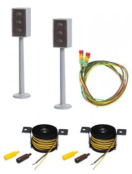 Faller 161656 H0 2 LED-Ampeln mit Stopp-Stellen