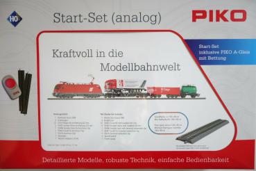 Piko 57177 Start-Set mit Bettung Taurus ÖBB mit Güterwagen