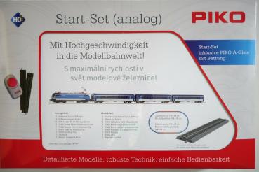 Piko 57179 Start-Set mit Bettung Rail Jet CD