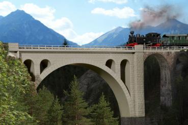 Kibri N 37666 N7Z Maggiatal-Brücke eingleisig
