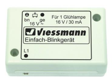 Viessmann 5035 N Einfach-Blinkelektronik mit blauer Glühlampe **Auslauf**