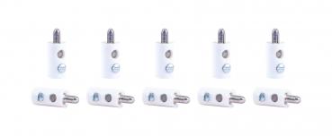 Viessmann 6878 Querlochstecker weiß, 10 Stück