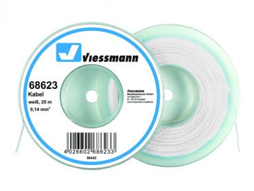 Viessmann 68623 25 m Kabel, 0,14 mm², weiß