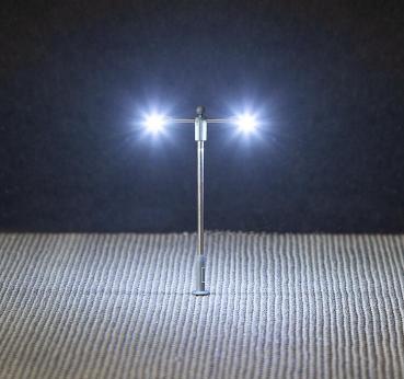 Faller N 272223 LED-Straßenbeleuchtung, Ansatzleuchte, Doppelausleger