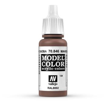 Vallejo 770846 Moder Color  Mahagonibraun, matt, 17 ml