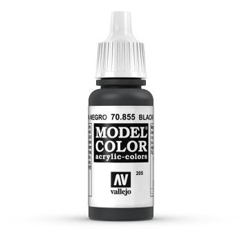 Vallejo 770855 Moder Color Lasur Schwarz, glänzend, 17 ml