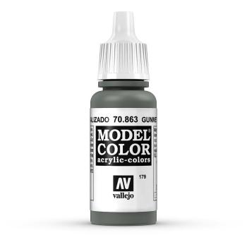 Vallejo 770863 Moder Color  Metallgrau, Metallic, 17 ml