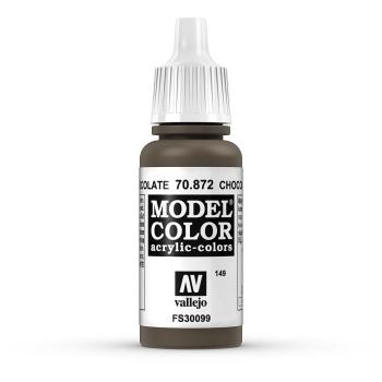 Vallejo 770872 Moder Color  Schokoladenbraun, matt, 17 ml