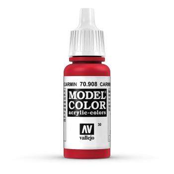 Vallejo 770908 Moder Color  Karminrot, matt, 17 ml