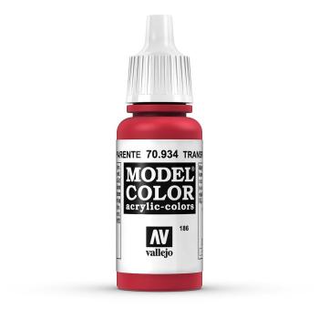 Vallejo 770934 Moder Color  Rot, transparent, 17 ml