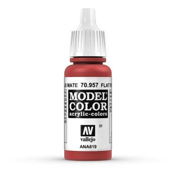 Vallejo 770957 Moder Color  Tomatenrot, matt, 17 ml