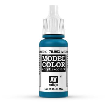 Vallejo 770963 Moder Color  Enzianblau, hell, matt, 17 ml