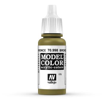 Vallejo 770998 Moder Color  Bronze, Metallic, 17 ml