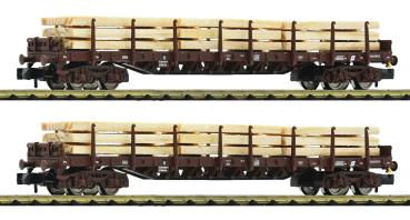 Fleischmann 6660048 2-tlg. Set: Rungenwagen, ÖBB
