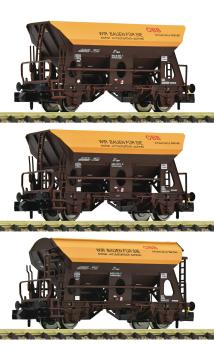 Fleischmann 6660057 - 3-tlg. Set: Schotterwagen, ÖBB