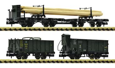 Fleischmann 6660061 Güterwagen, K.Bay.Sts.B. 3-tlg. Set