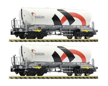 Fleischmann 848901 Silowagen, Holcim/Wascosa 2-tlg. Set