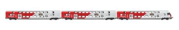 Jägerdorfer 60130 DOPPELSTOCKWAGEN ÖBB, EP.V, WIESEL 3ER SET