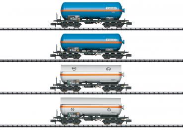 Minitrix T15538 Wagen-Set Druckgas-Kesselwagen
