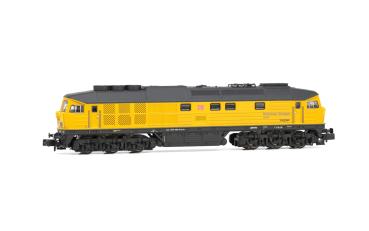 Arnold HN2601 DB Bahnbau, Diesellokomotive 233 493-6 in gelber Farbgebung, Ep. VI
