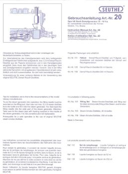 Seuhte 20 Spur H0 Steck-Dampfgenerator = ≈