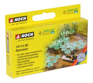 Noch H0 14114 Seerosen Gesamtfläche ca. 60 cm2