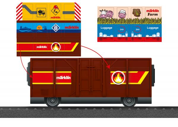 Märklin  44143 Off. Güterwagen m.Sticker