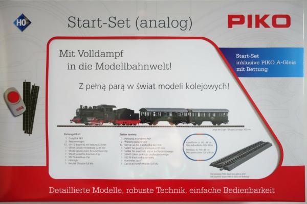 Piko 97933 Start-Set Dampflok mit Personenwagen PKP
