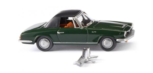 Wiking 018698 Glas 1700 GT Cabrio geschl. - dunkelgrün