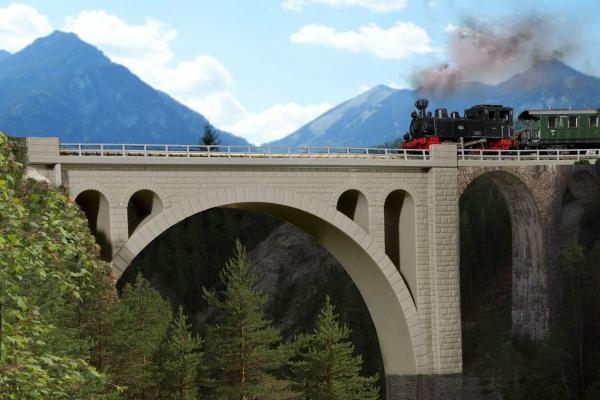 Kibri N 37666 N7Z Maggiatal-Brücke eingleisig
