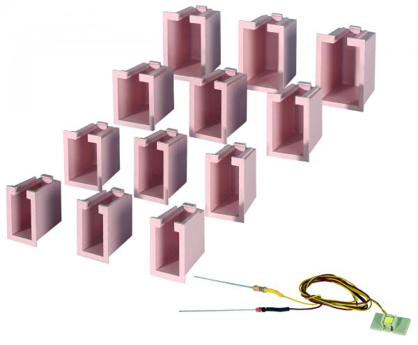 Viessmann 6005 Hausbel.-Startset, 12 Boxen