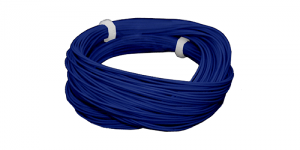 ESU 51949 Hochflexibles Kabel, Durchmesser 0.5mm, AWG36, 2A, 10m Wickel, Farbe blau