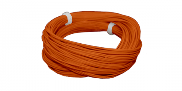 ESU 51944 Hochflexibles Kabel, Durchmesser 0.5mm, AWG36, 2A, 10m Wickel, Farbe orange