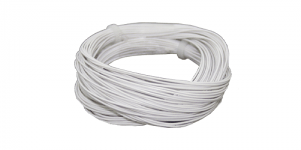 ESU 51940 Hochflexibles Kabel, Durchmesser 0.5mm, AWG36, 2A, 10m Wickel, Farbe weiss