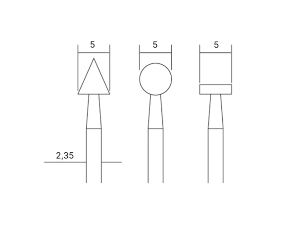 Proxxon  1528720 Feinfräsersatz (Wolfram-Vanadiumstahl)