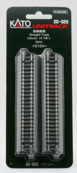 Kato N 7078003 Gleis gerade 124 mm