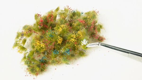Noch 06800 Blumen (250 Stück, Farben grün-gelb, blau-weiß, Heide, Korn, Lavendel)