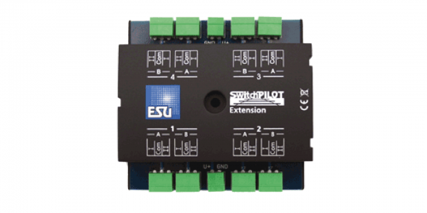 ESU 51801 SwitchPilot Extension, 4 x Relaisausgang, Erweiterung für SwitchPilot Familie