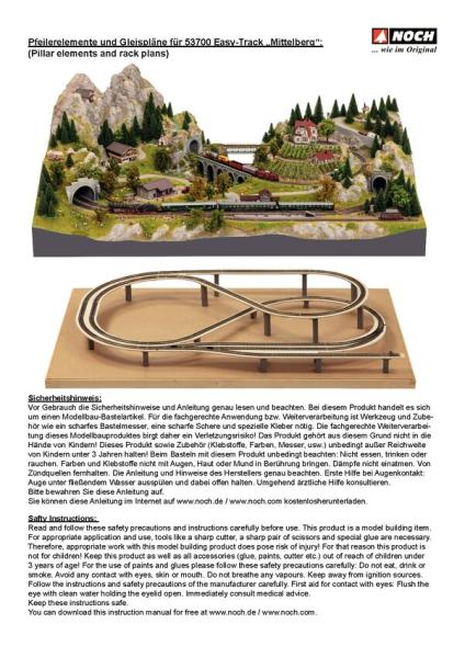 Noch N 53700 Easy-Track Trassenbausatz "Mittelberg"