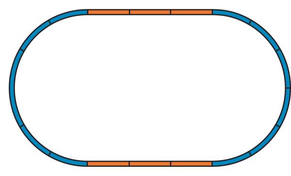 Piko H0 57139 Start-Set mit Bettung Herkules "Alex" mit 2 Personenwagen