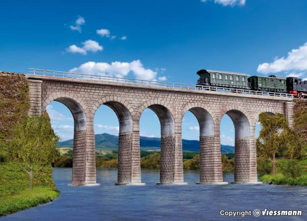 Kibri 37663 N/Z Ravenna-Viadukt mit Eisbrecherfundamenten, eingleisig