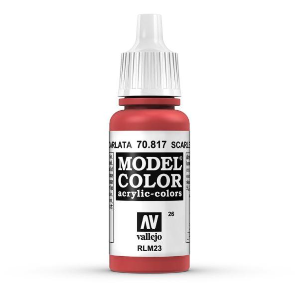 Vallejo 770817 Moder Color  Scharlachrot, matt, 17 ml