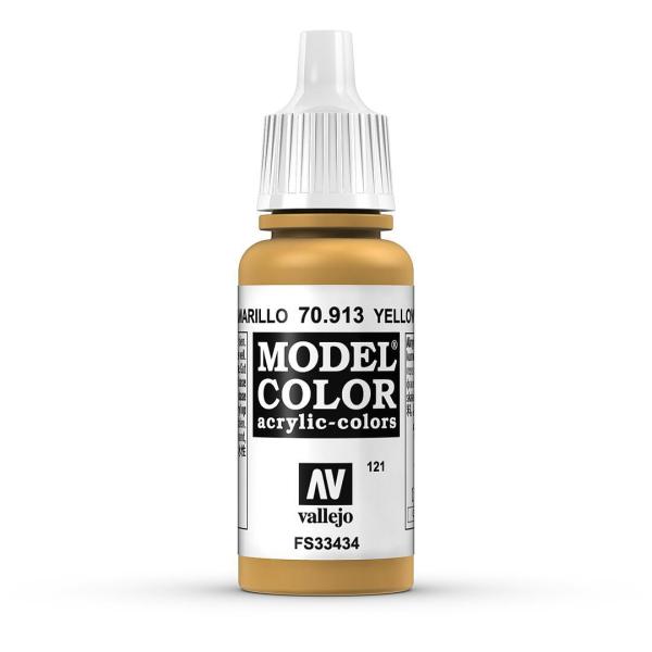 Vallejo 770913 Moder Color  Ockergelb, matt, 17 ml