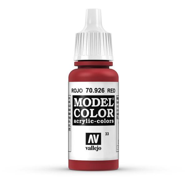 Vallejo 770926 Moder Color  Rot, matt, 17 ml