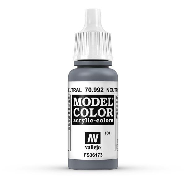 Vallejo 770992 Moder Color  Neutralgrau, matt, 17 ml