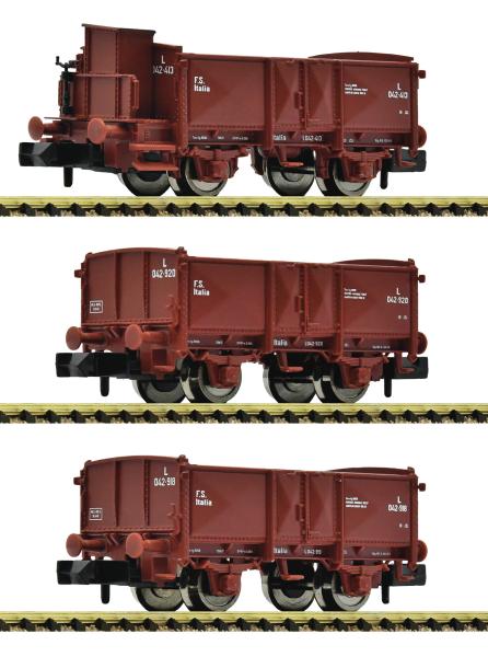 Fleischmann N 6660034 - 3-tlg. Set: Offene Güterwagen, FS