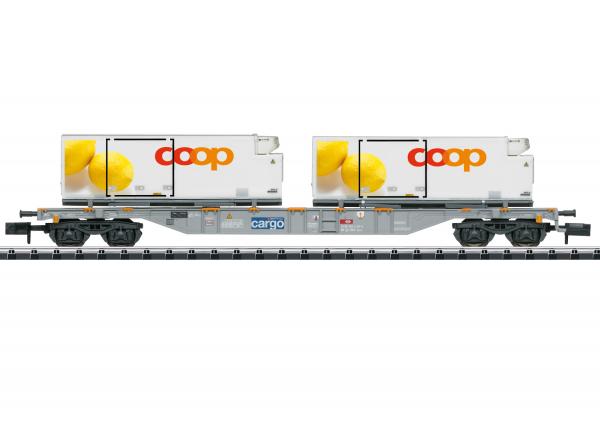 Minitrix T15492 Containertragwagen coop®