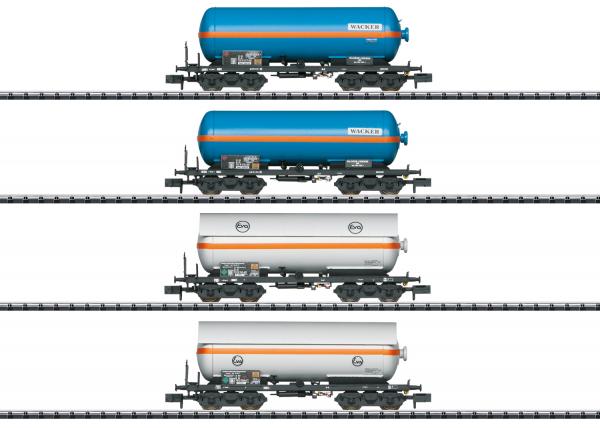 Minitrix T15538 Wagen-Set Druckgas-Kesselwagen